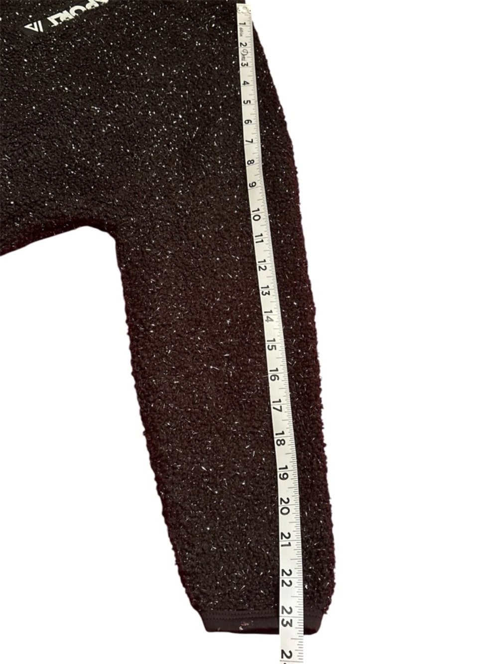 Justice Black Metallic-Thread Half Zip Sweater - Picture 6 of 6